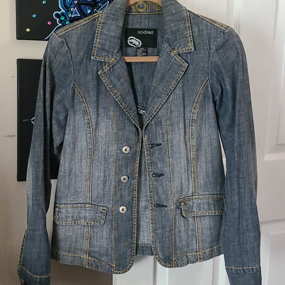 Echoed Jean Jacket size S